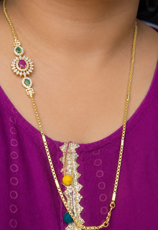 Royal Blossom Gold Pendant Necklace for Women