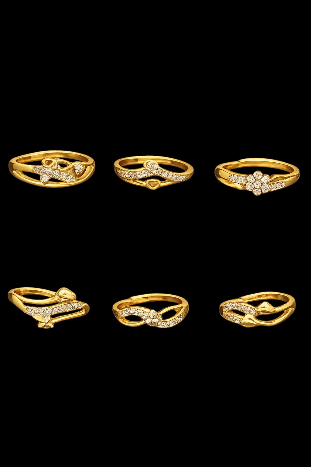 Royal Glow Gold Ring Collection