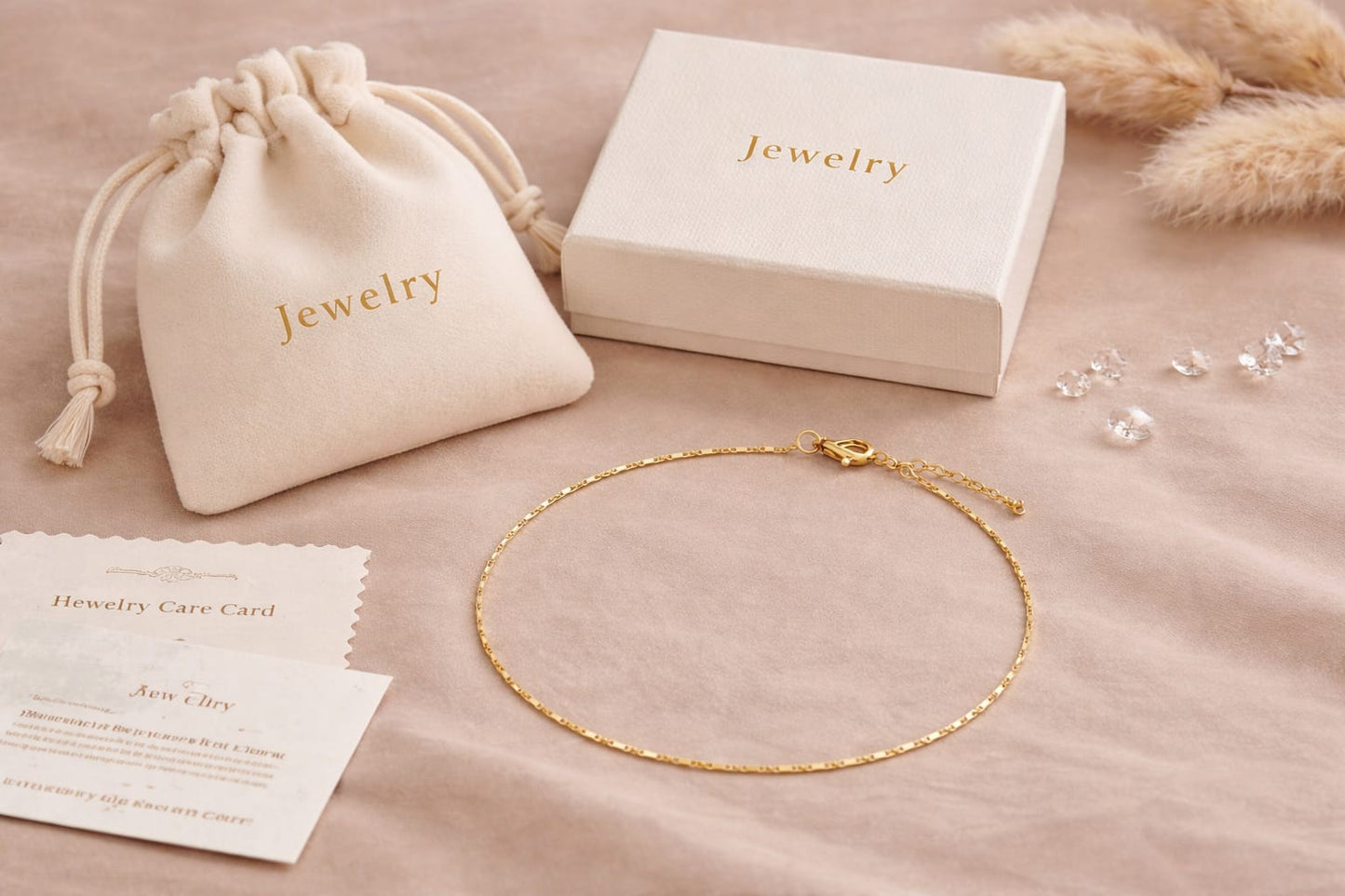18K Gold Plated Minimalist Chain Anklet for Women | Simple Rectangular Bar Daily Wear Payal | Anti-Tarnish Skin Friendly Leg Chain | Stylish Foot Jewelry Gift
