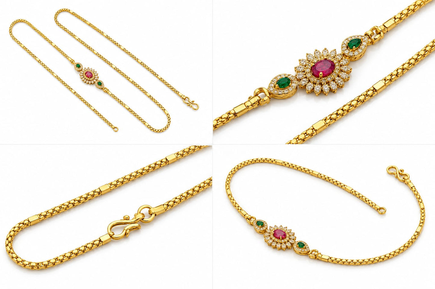 Royal Blossom Gold Pendant Necklace for Women