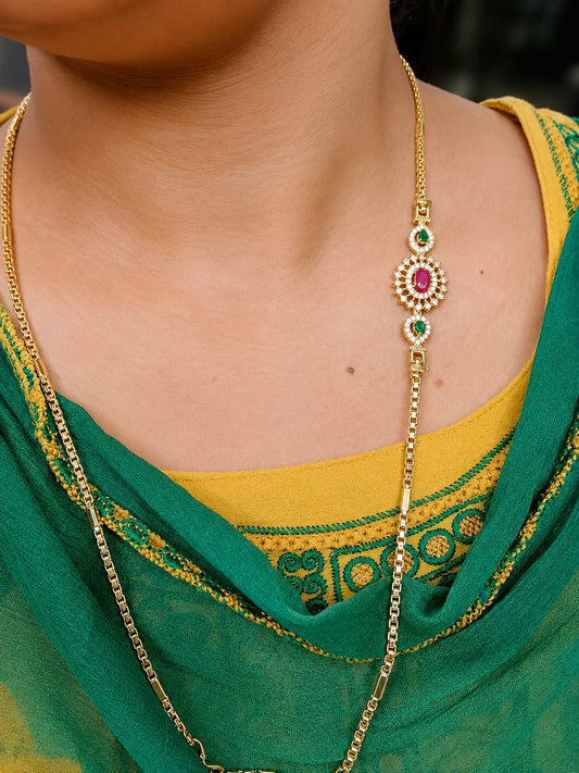 Royal Blossom Gold Pendant Necklace for Women