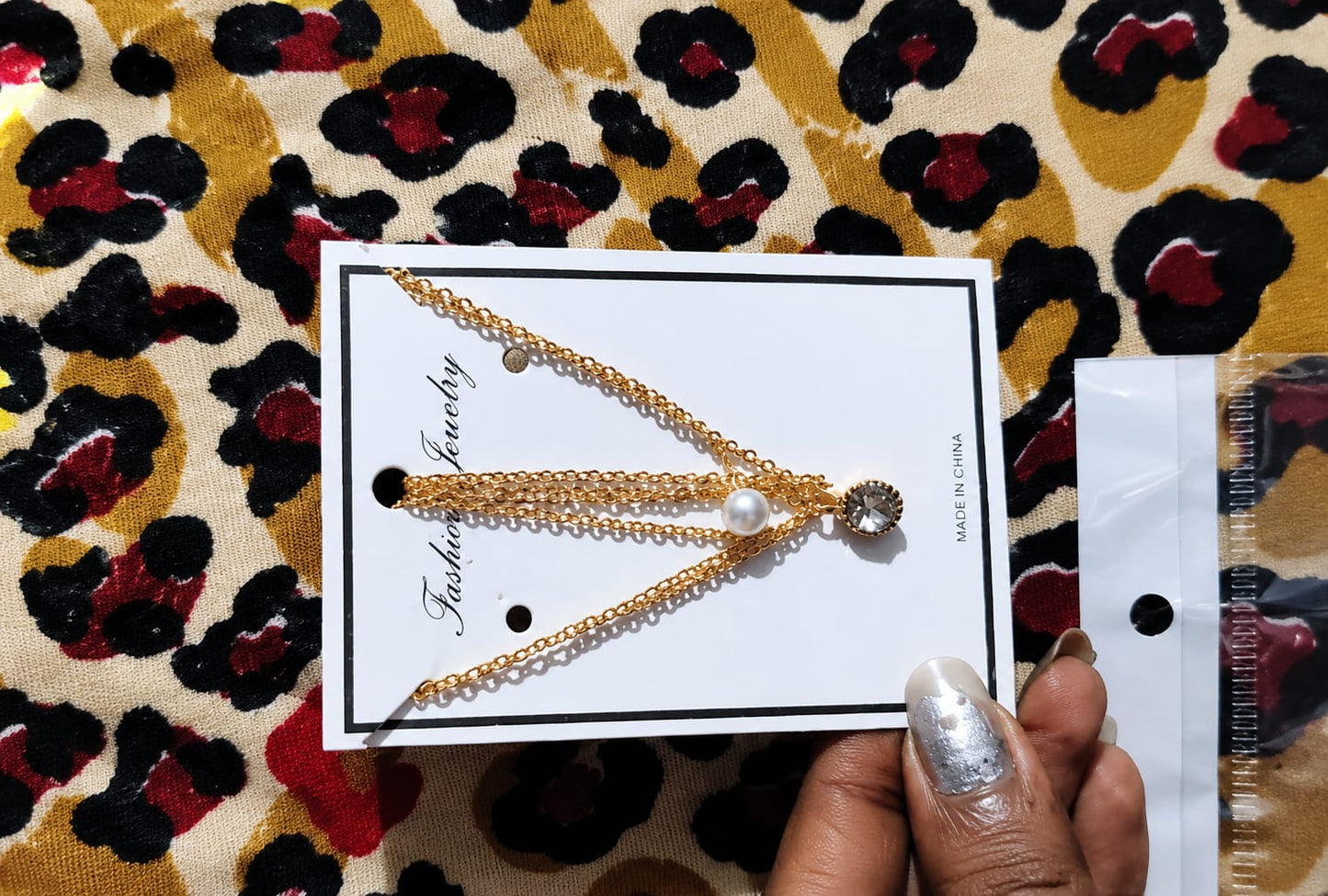 Pearl Glow Layered Pendant Necklace
