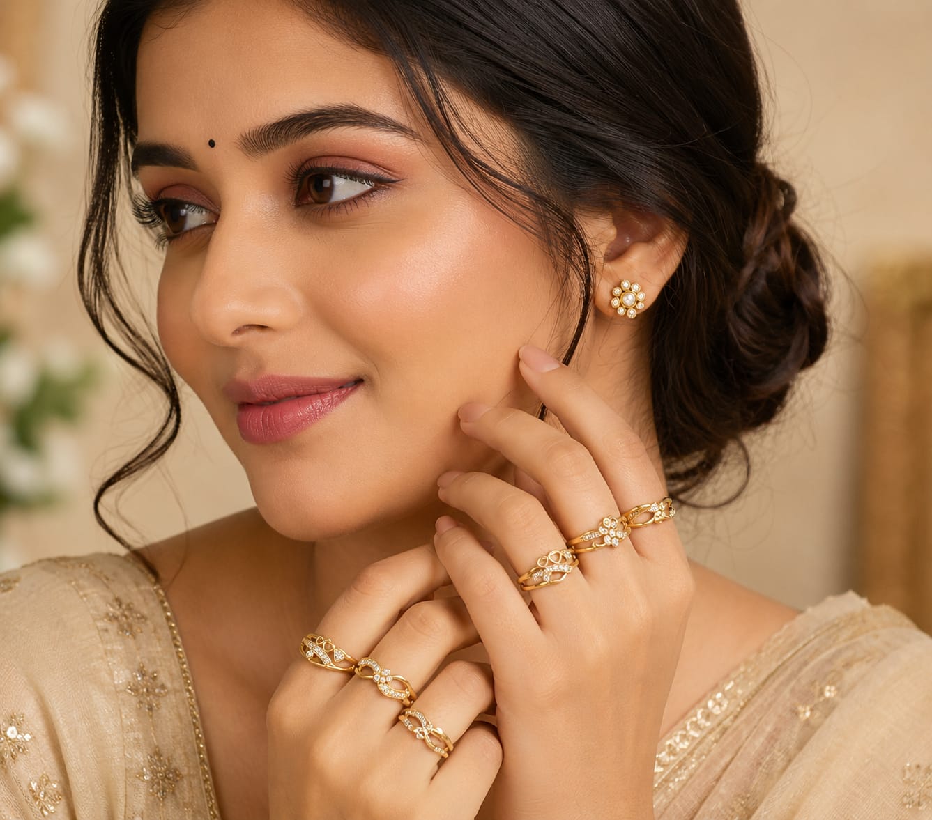 Royal Glow Gold Ring Collection