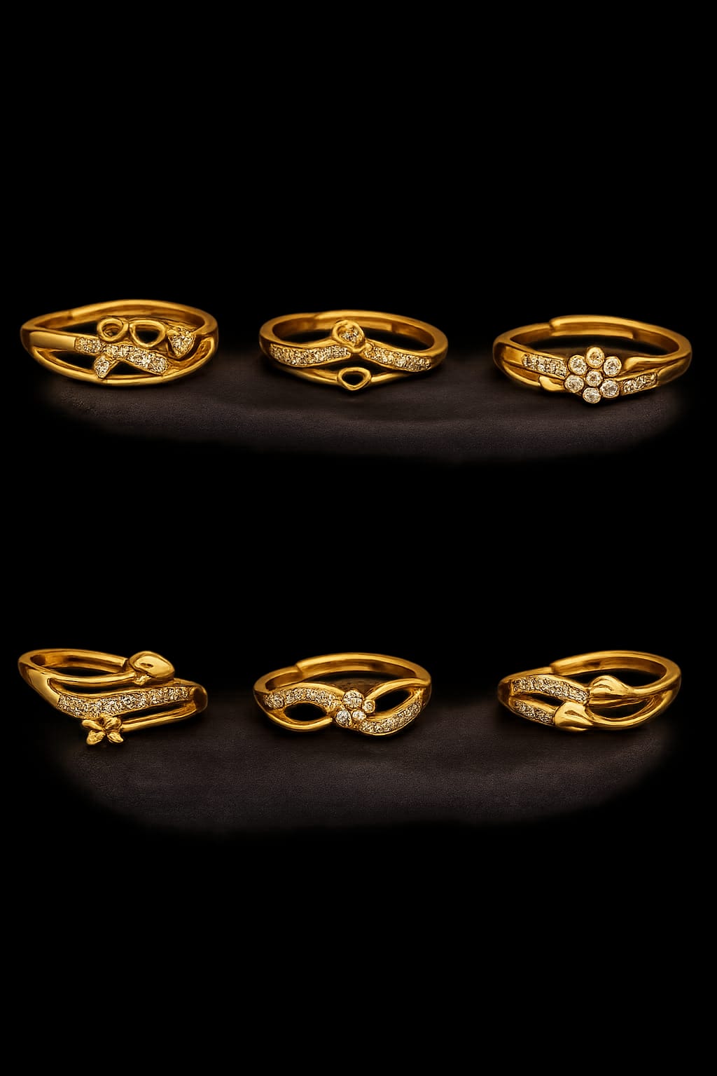 Royal Glow Gold Ring Collection